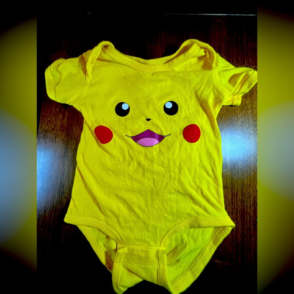 Pikachu handmade baby onesie size 18 months